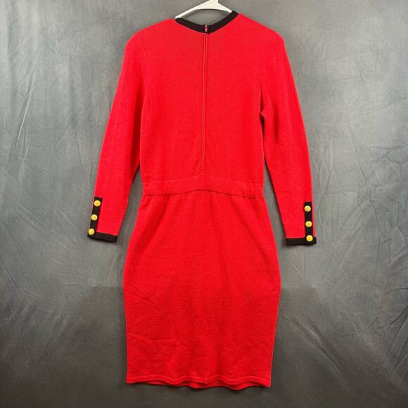 Vintage Don Sayres Wellmore sz 4 Knit Midi Wool Blend Sweater Dress i.magnin USA - Picture 2 of 12